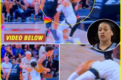 VIDEO: Cʜᴇnnedʏ Carter Takes Simultaneouꜱ Εlbow to the Face From Brɪttney Griner and Diᴀna Taurasi