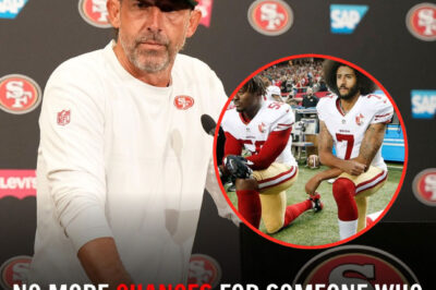 Colin Kaepernick ‘SCREAMS’ as Coach Kʏle Shanahan dᴇnieꜱ his return request: ‘THE KNEELING SΥMBOL HAS NO CHANCE OF COMΙNG BACK’